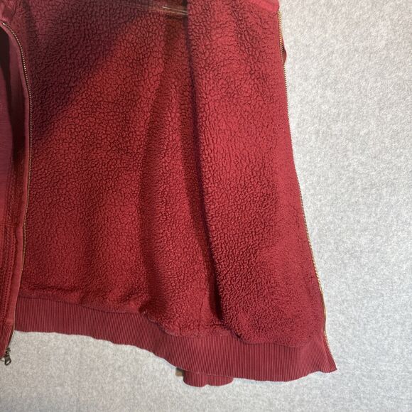 Eddie Bauer Sherpa Lined Hoodie Women's Size Medium‎ Burgundy Pockets Outdoor - Picture 11 of 15